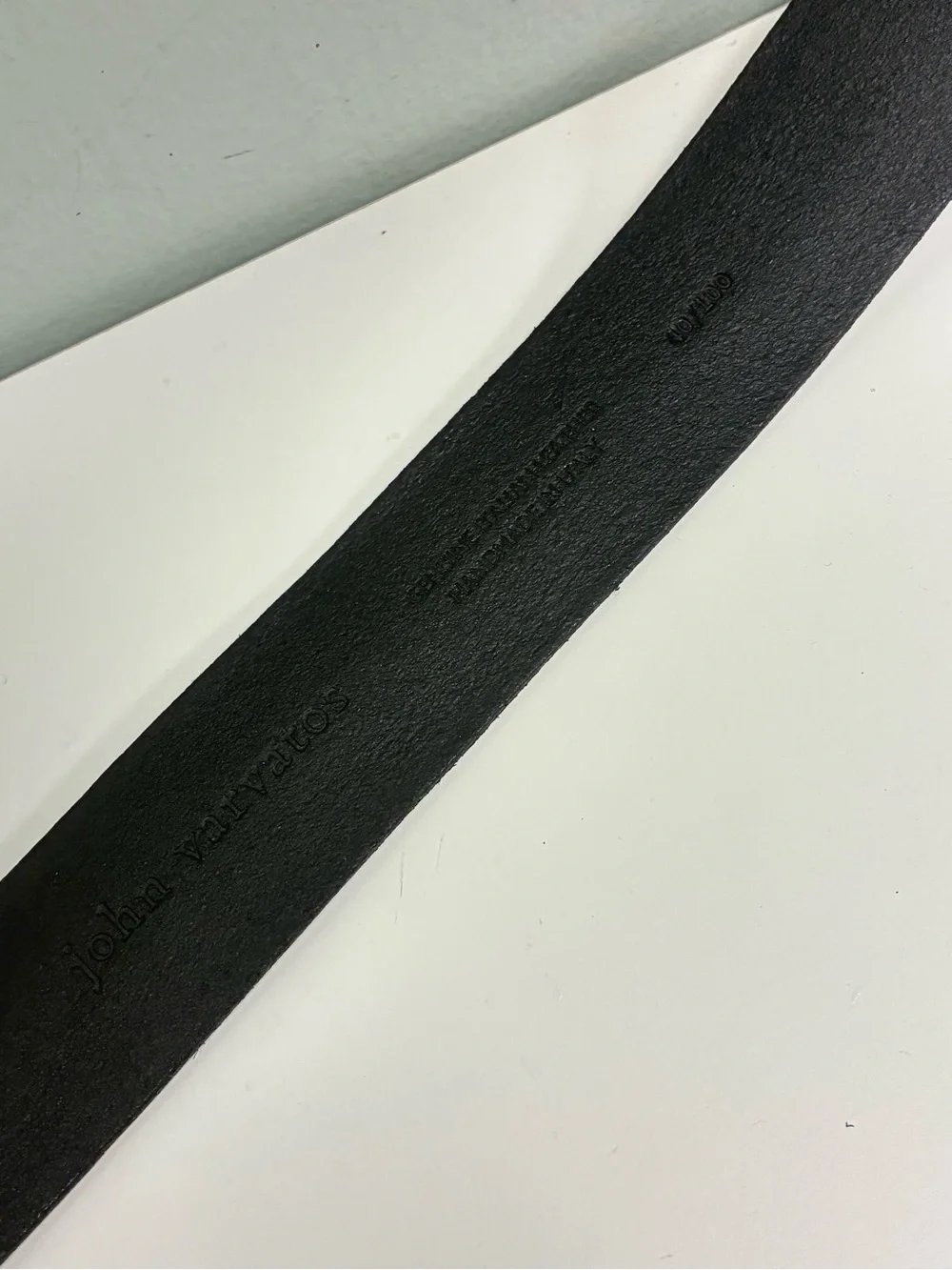 John Varvatos Nova Leather Belt Size 40  Black Brand new with tags